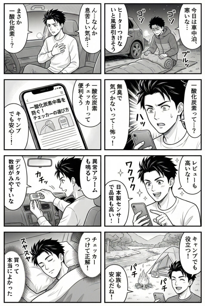 一酸化炭素のおすすめや重要性をあらわした漫画